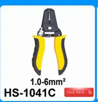 Decrustation Pliers HS-1041A CABLE CUTTER&STRIPPER TOOLS 0.5-6mm^2 For cutting wire stripping wire and crimping terminals,etc