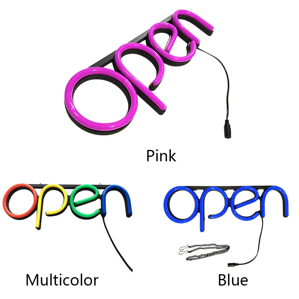 

Sign Lamp Visual Window Displaying Ultra Bright Bar Hanging Chain Artwork Neon Light Door Restaurant Wall Decorative Led Open