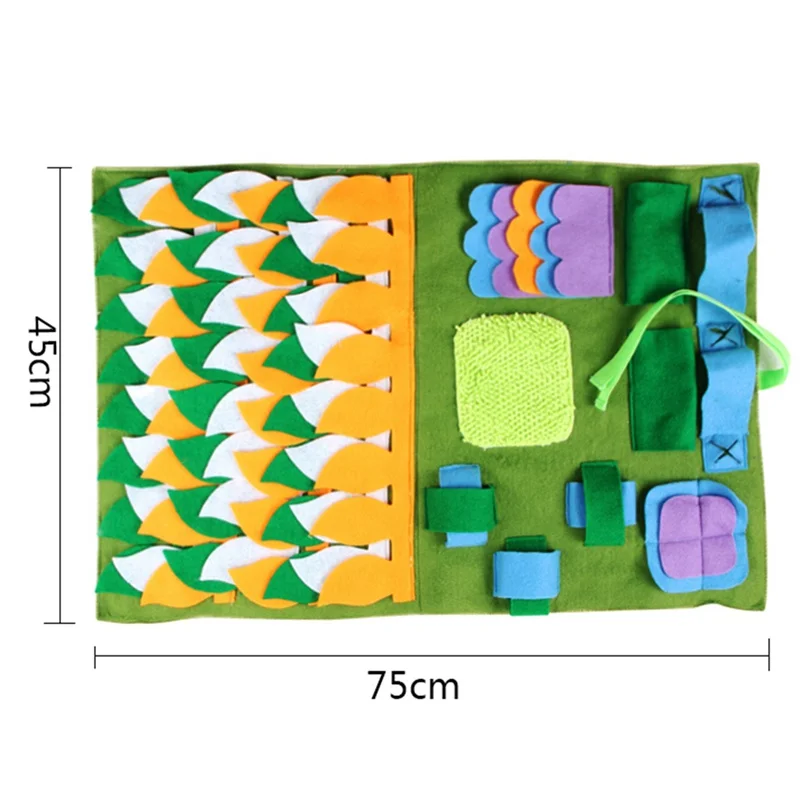 Тренировка Кормление кормушки мастерство одеяло коврик для собаки, для питомцев тренировочный нюхательный коврик мягкий питомец нос работа запах нюхательный коврик