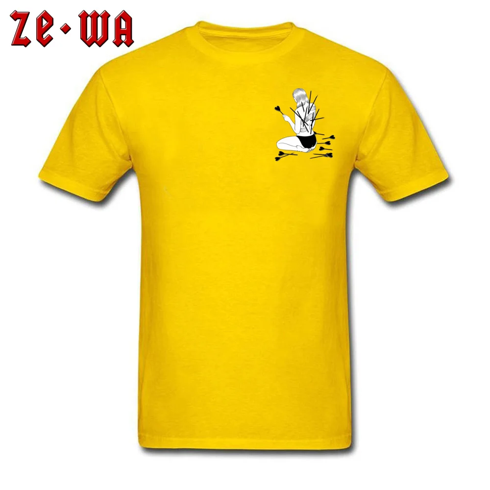Printed On sad heartbroken depression Men Top T-shirts 2018 Hot Sale Summer/Autumn O Neck 100% Cotton Tops Shirt Tops Shirts sad heartbroken depression Chest yellow