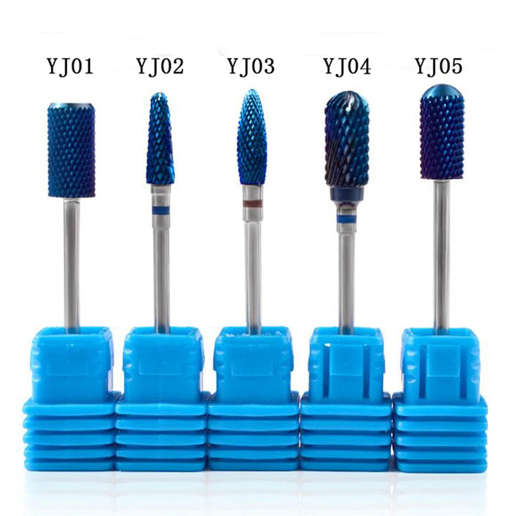 Carbide Rotary Nail Drill Bit with Smooth Round Top Nail Art Salon Manicure