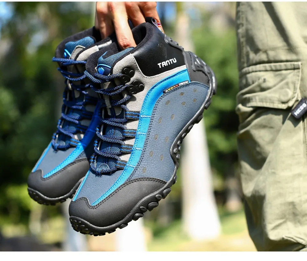 Размер 46, водонепроницаемая походная обувь, мужские походные ботинки, уличная походная обувь, кроссовки из натуральной кожи, зимняя обувь для альпинизма