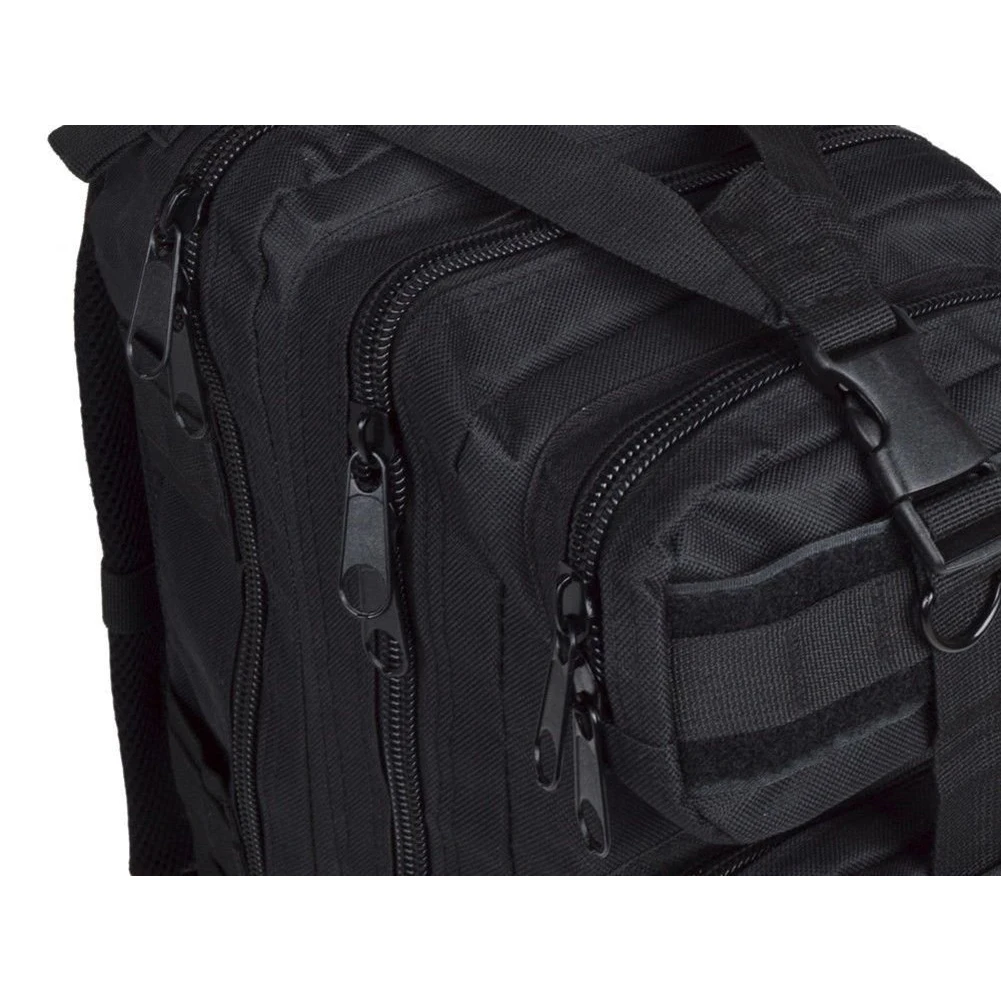  Men Outdoor backpack Military Tactical Backpack Camping Hiking Hunting Trekking Backpack (Black)