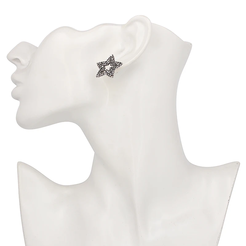JURAN Star серьги-гвоздики элегантные блестящие трендовые серьги с кристаллами для женщин серьги Модные ювелирные изделия W3408