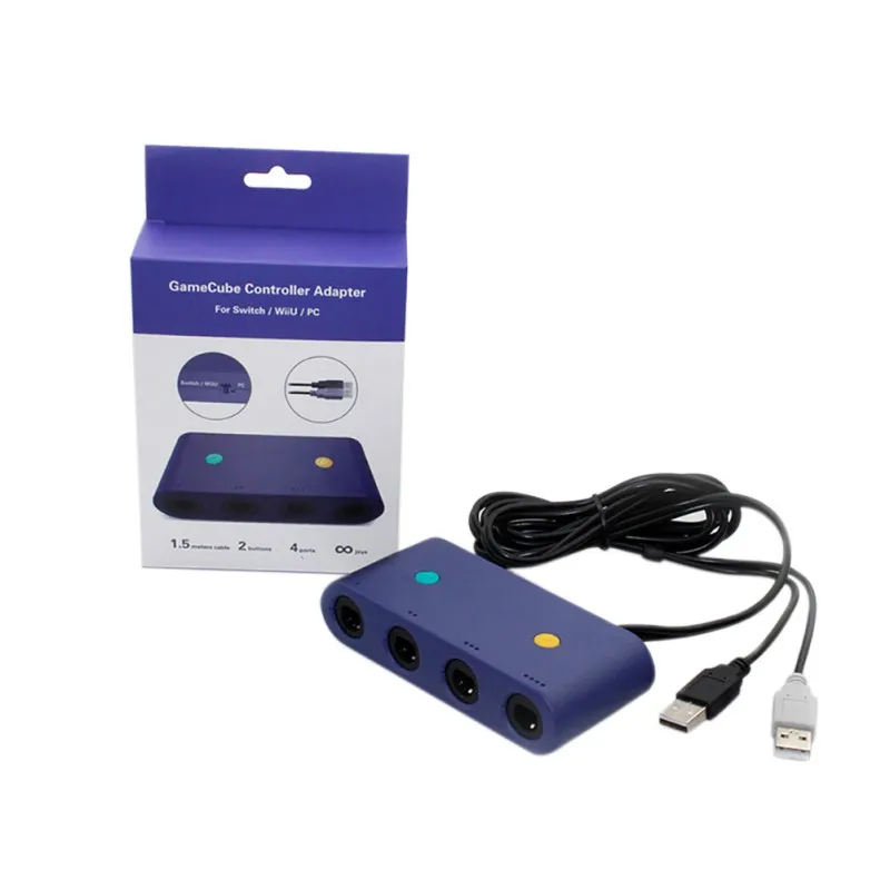 

3 In 1 GC To WII U PC Switch Converter NGC Controller Adapter Game Cube Computer Cable Converter Supplies