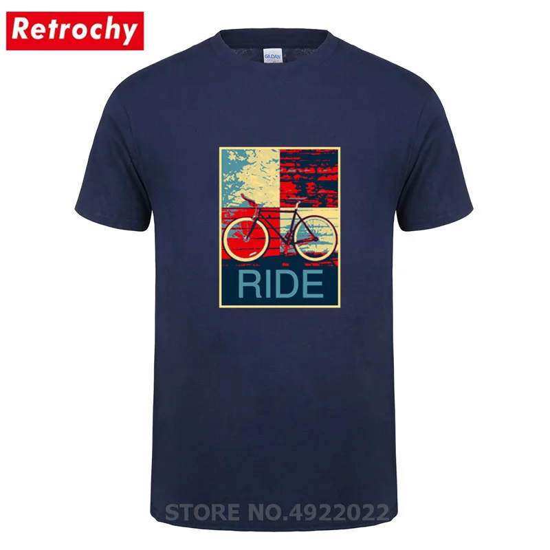 Модные велопробег obamanized Футболка Красочные Предварительно Хлопок крутой велосипед футболка Лето Открытый Элегантные футболка Для мужчин