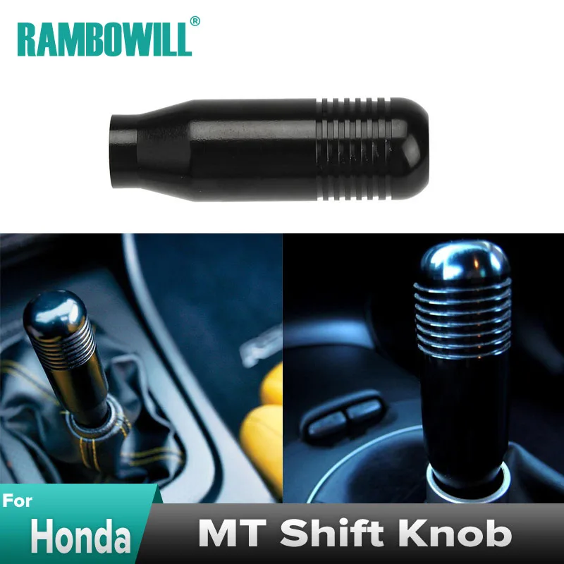 Black MT Shift Knob JDM Racing CNC Aluminum For Honda Civic Accord