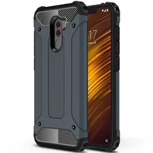 For Xiaomi PocoPhone F1 Case Cover Luxury Hard Rugged Hybrid Armor Silicone Slim TPU Fitted Case for Xiaomi PocoPhone F1 Funda(China)