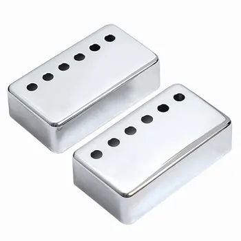 

2pcs! Sliver Metal Humbucker Pickup Cover 50/52mm for LP Style Electric Guitar Parts & Accessories