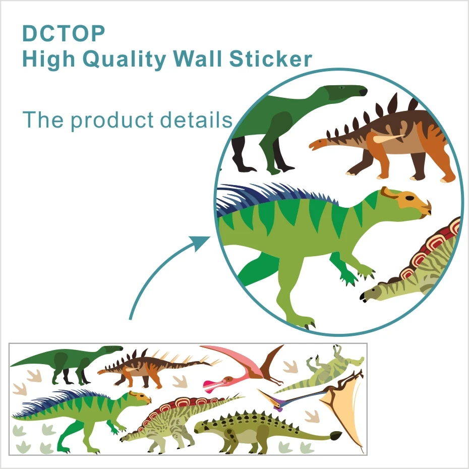 Cartoon Dinosaur Wall Stickers 1
