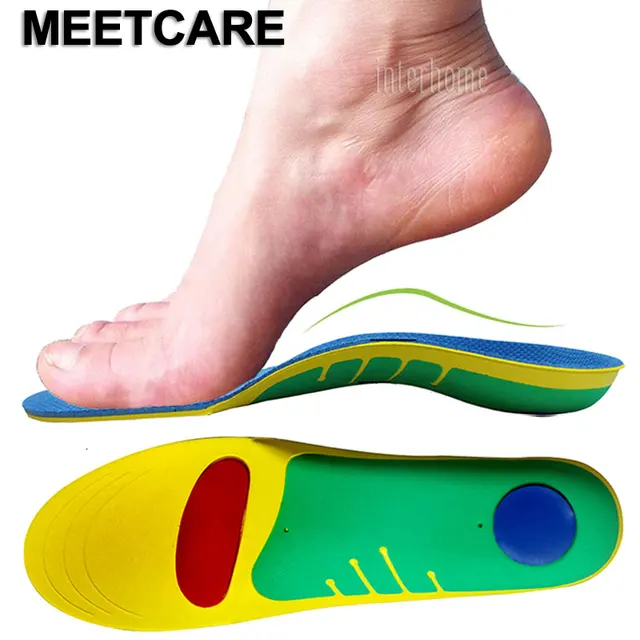 U Heel Orthopedic Insoles Flat Feet Arch Support Shoe Inserts for Foot