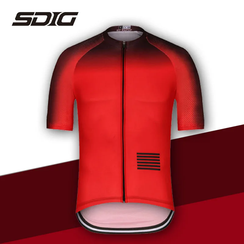 

SDIG SL RBX Pro team bora cycling kit Red yellow short sleeve Jersey and bib shorts sets Summer riding clothes ropa Ciclismo