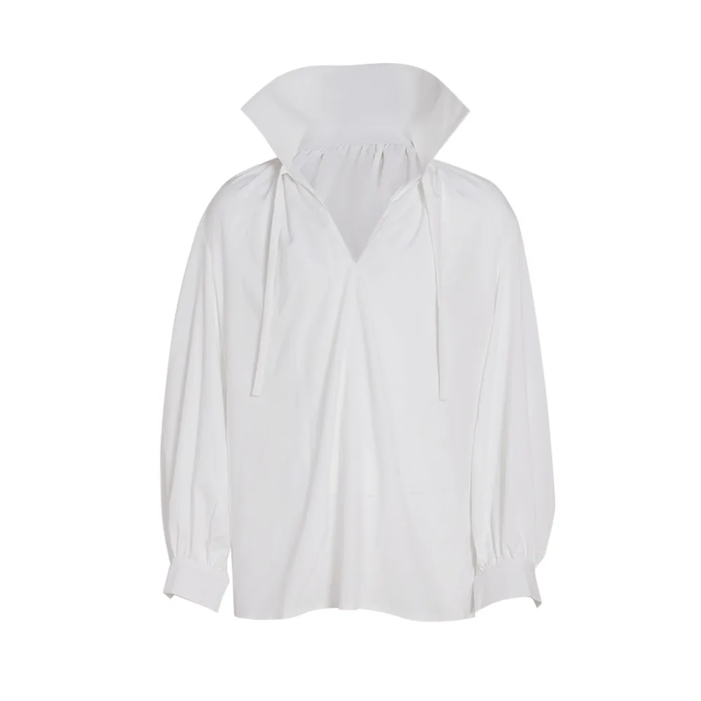 

Cosplaydiy Custom Made Victorian Mens Medieval Colonial Blouse Regency Gentlemans Standing Collar Blouse Shirt L320
