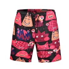 Дропшиппинг лето печать Аниме свободные брюки молодежный бренд большого размера быстросохнущие пляжные брюки европейский ярд