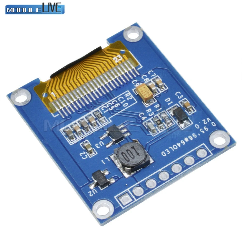 0,95 дюймов 0,9" SPI полный цветной oled-дисплей DIY модуль 96x64 lcd для Arduino SSD1306 Драйвер IC Высокое качество