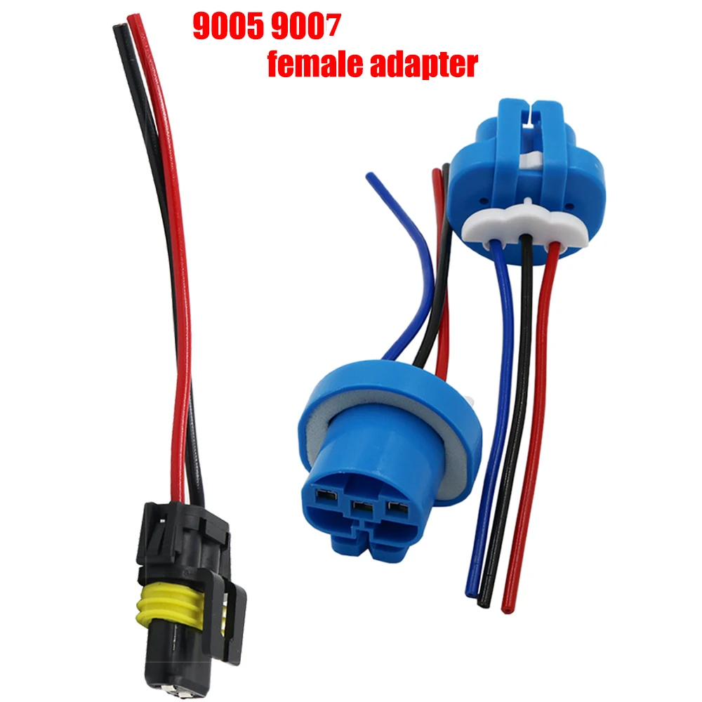 YSY 100 шт 9005 HB3 9007 HB5 H10 гнездовой разъем адаптера W/клеммные контакты HID ксеноновая