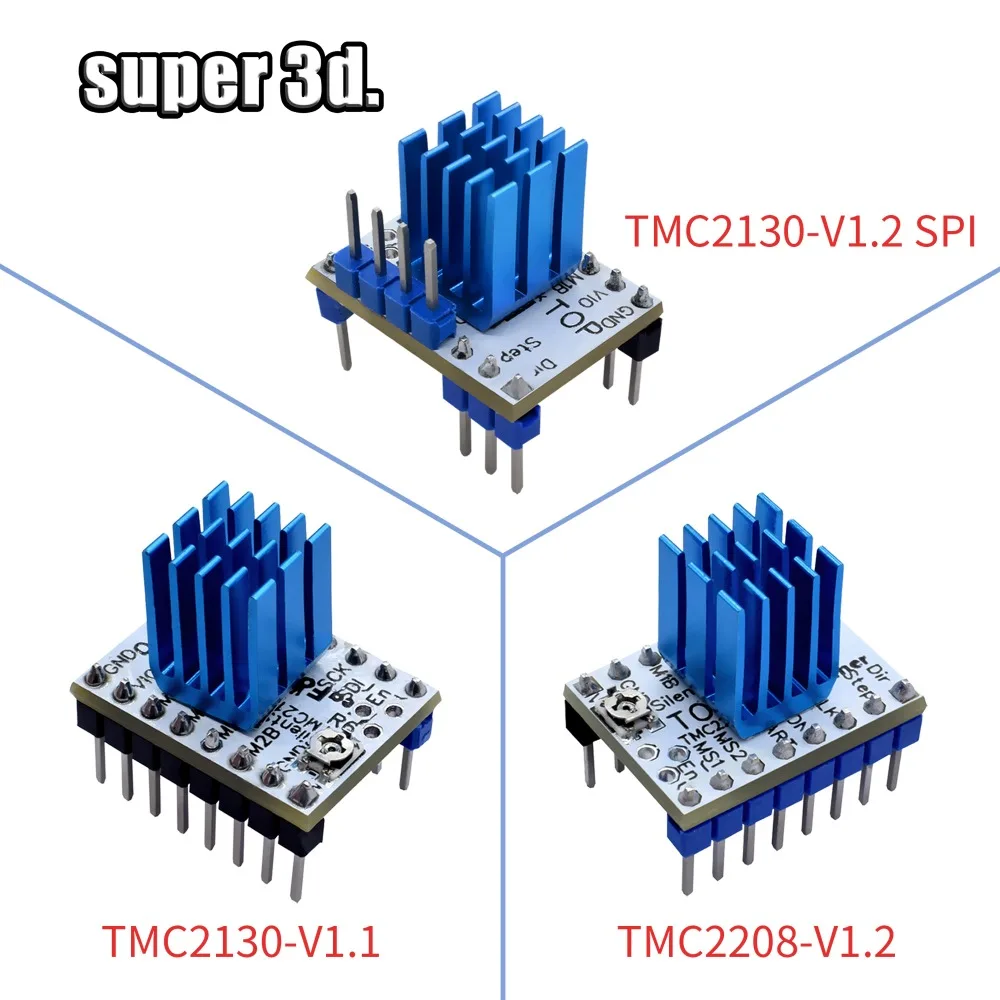 

5pcs TMC 2130 V1.1/ TMC2208 V1.2 StepStick stepper motor driver silent excellent stability and protection superior performance