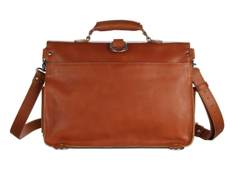 Woosir Vintage Leather Briefcase Backpack Convertible - Woosir