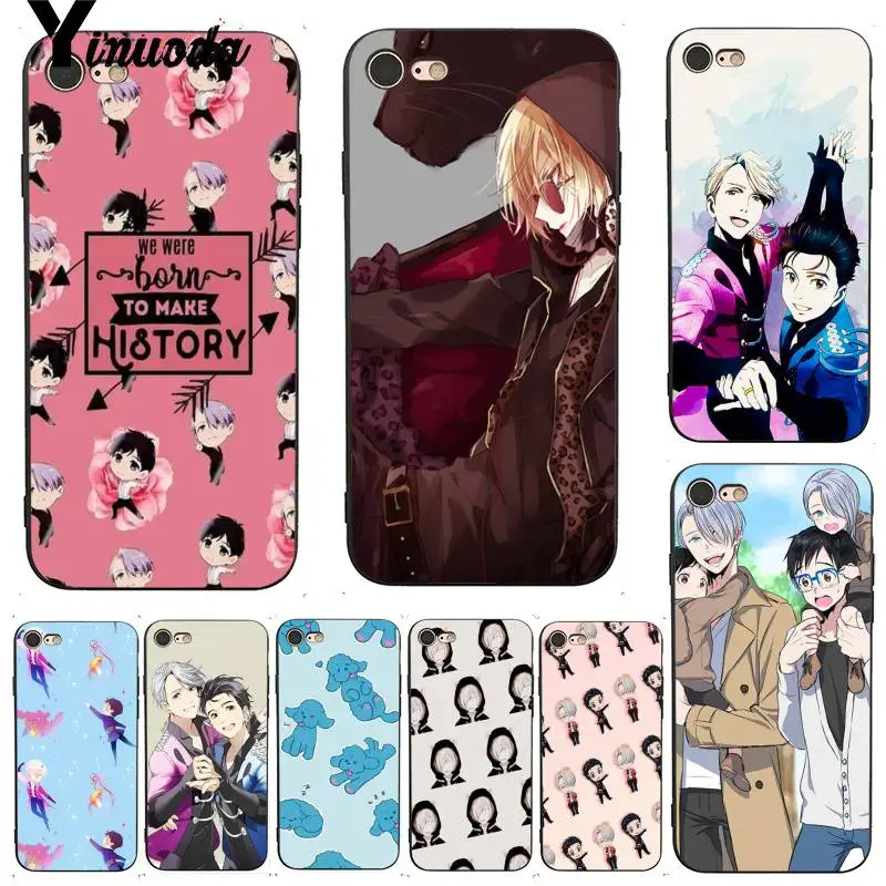 

Yinuoda For iphone 7 6 X Case Cartoon Yuri on Ice Anime Hot Selling Phone Case for iPhone 7 6 X Case 6S 6plus 7 7plus 8 8Plus X