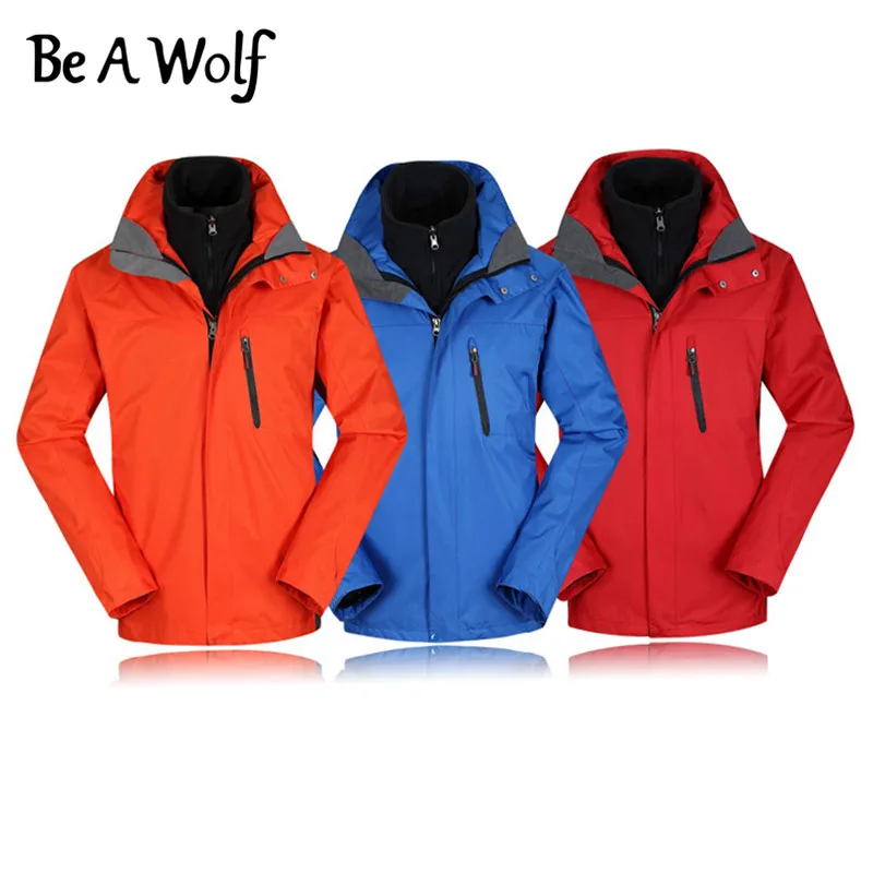 Зимние походные куртки Be A Wolf, мужская одежда из полиэстера для рыбалки, кемпинга, катания на лыжах, дождя, водонепроницаемая ветровка, куртка 816