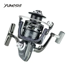 Yumoshi колеса литье спиннинг катушка рыбалка 5,5: 1 12BB+ 1 алюминий основной корпус Карп Рыболовные катушки Sea Rock прялка pesca BM