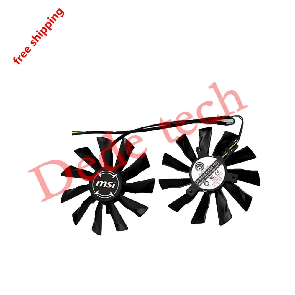 Оригинальный вентилятор охлаждения PLD10010B12HH PLD10010S12HH 95 мм для MSI GTX 1060 1070 1080 TI RX 470 570