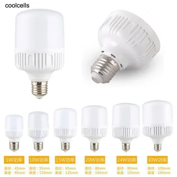 

New E27 Energy Saving LED Bulb Light Lamp 5/10/15/20/30/40W Cool White High Sales