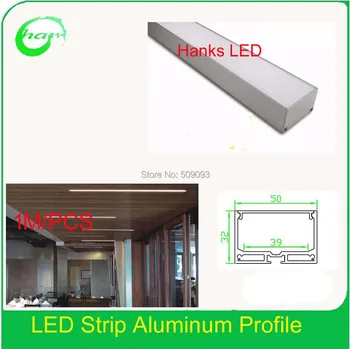 

Hanks LED Bar Profily Inner Width 39mm LED Pendant Light Profile Alu Profile 1M 50PCS/Lot