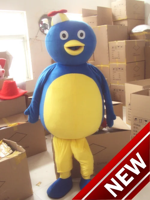 New Blue Penguin Cartoon Mascot Costume For Adults Christmas Halloween Outfit Fancy Dress Suit Free Shipping Drop Shipping