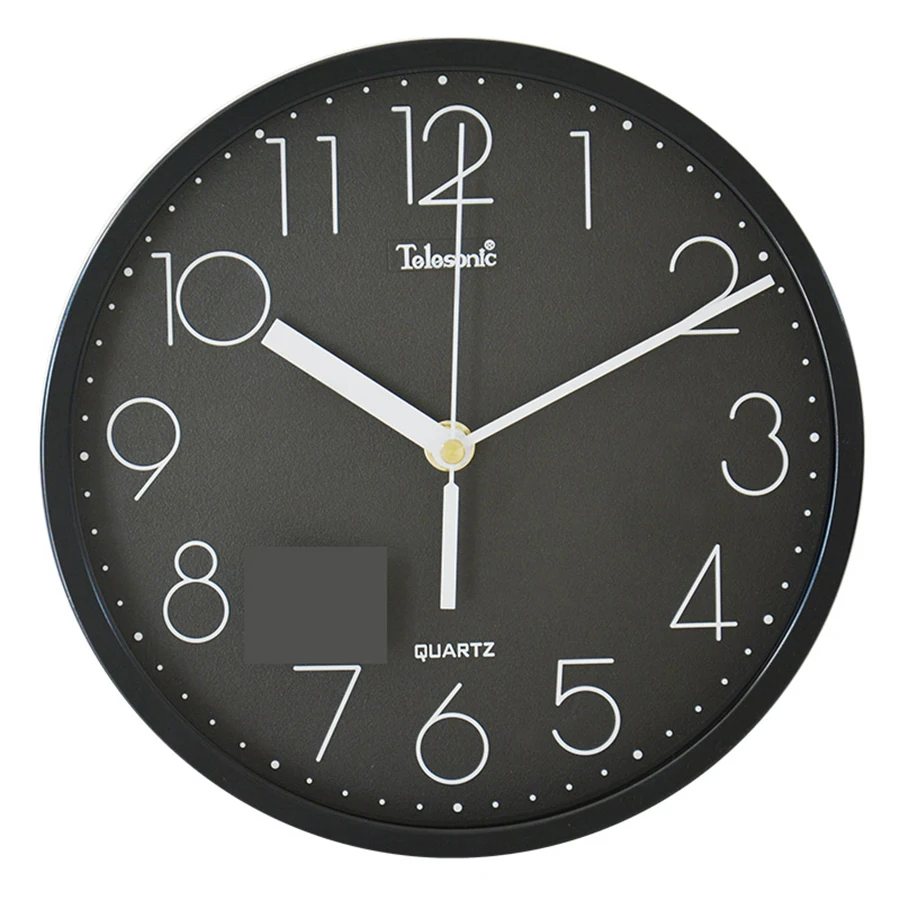 Aliexpress.com : Buy Black Modern Round Wall Clock Living Room Simple ...