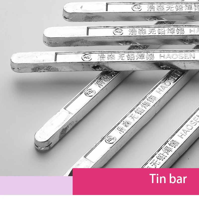 500g/pcs bright 99.9 99.3 pure tin bar Sn99.9 no lead soldering rods