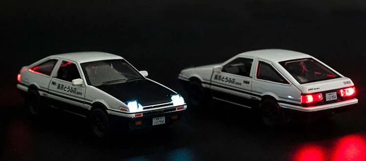 1:28 игрушечный автомобиль, начальный D AE86, металлический сплав, автомобиль, Diecasts& Toy Vehicles, модель миниатюрного масштаба, модель, электрический автомобиль, игрушки для детей