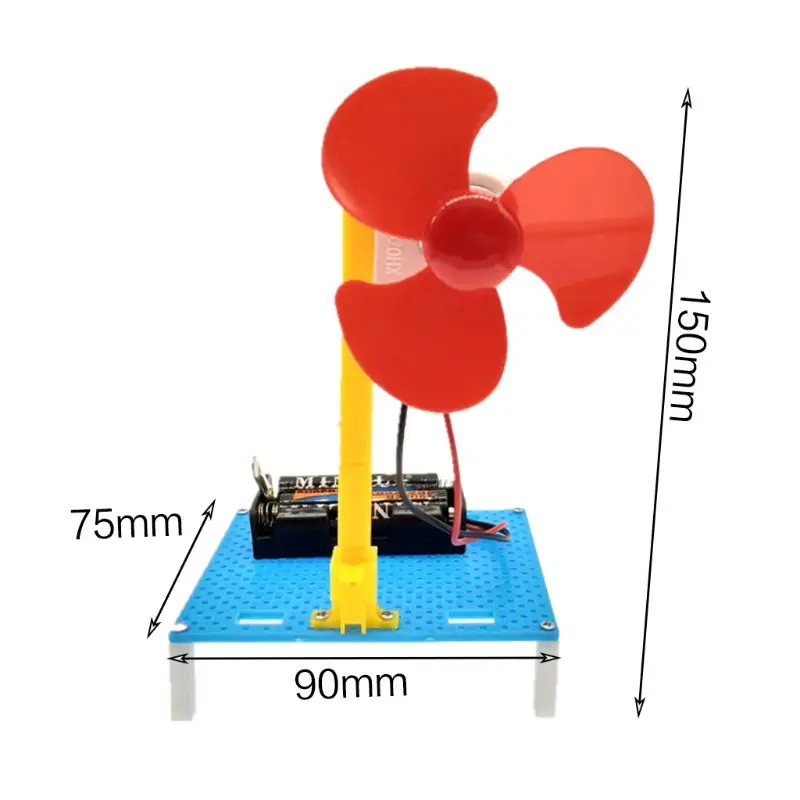 

DIY Mini Fan Model Assembly Material Kit Children Student Intelligence Science Educational Toy