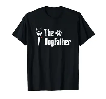 

Men'S The Dog Father Siberian Husky Dog Dad T Shirt Father'S Day Gi 2019 Fashion New Street O-Neck Hipster Print Tees Shirts