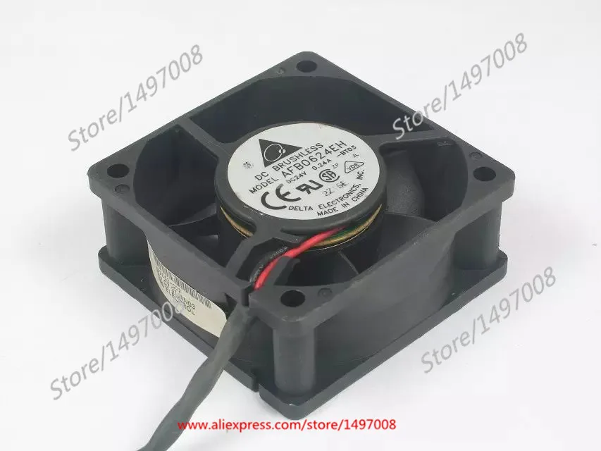 Delta Electronics AFB0624EH BT03 DC 24V 0.24A 60x60x25 мм 2 провод Сервер вентилятор охлаждения|square fan|server