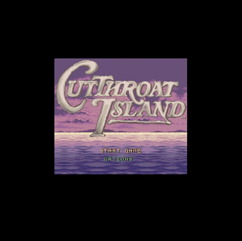 Остров Cutthroat NTSC версия 16 бит 46 пин большая серая игровая карта для игроков в США |