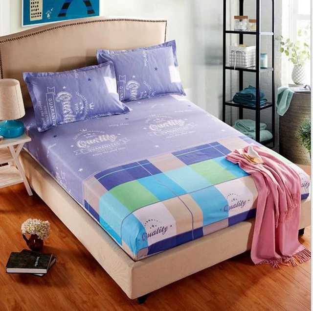 single double fitted sheet mattress cover four corners with elastic fitted sheets with elastic corners