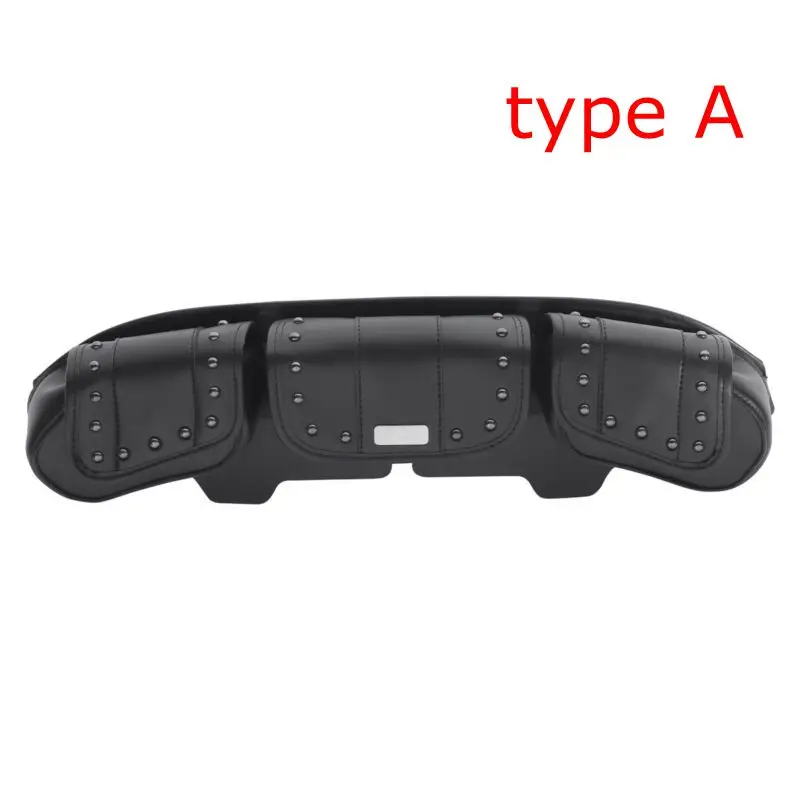 Motorcycle Windshield Bag Tri Pouch 3 Pocket For Harley Touring Electra Street Glide FLHX FLHTCU Trike Models 96-13 | Автомобили и