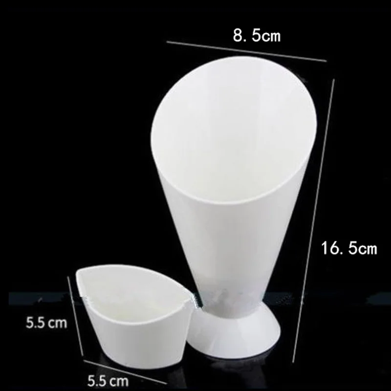 2in1 Plastic French Fry Cone With Dipping Cup Salad Cup Holder Snack Cone Stand Cooking Tools Kitchen Potato Tool Tableware