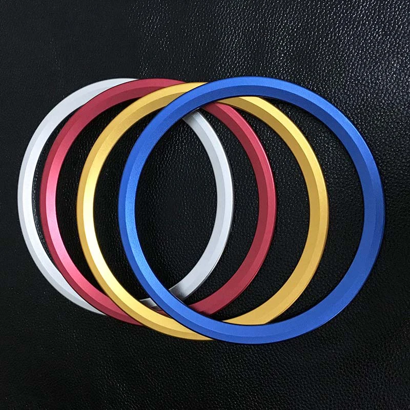 Aluminum alloy Steering Wheel Logo Ring Cover Trim Decoration for