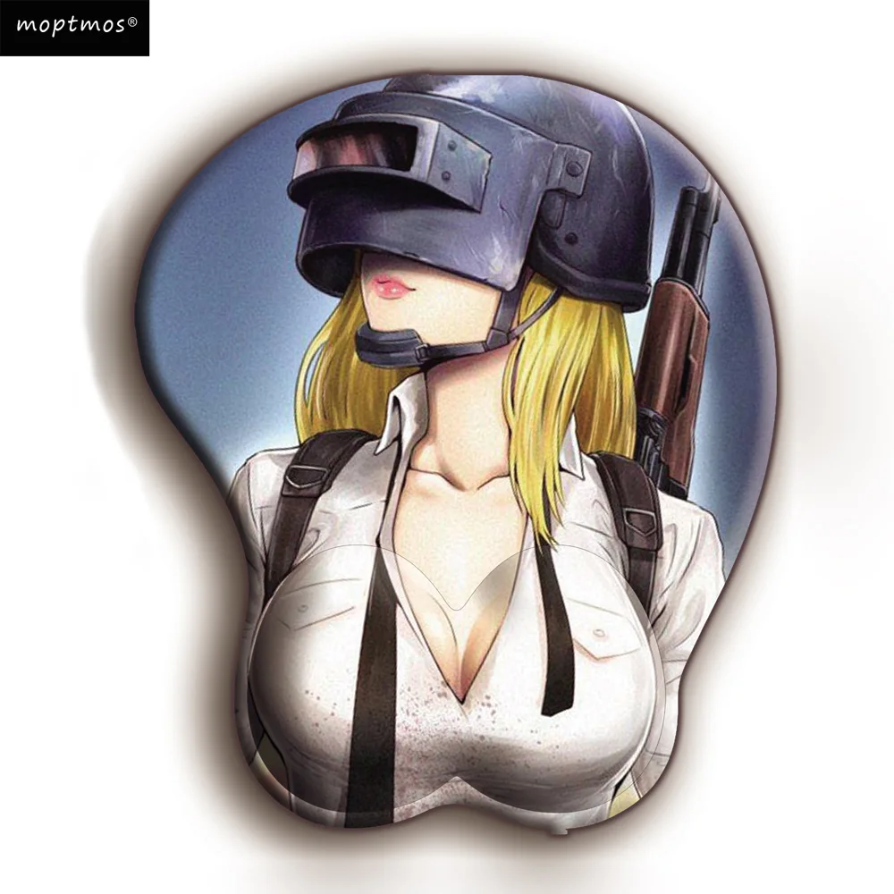  Playerunknown's Battlegrounds PUBG 3D Bust Mouse Pad Mat Gaming Mousepad Wrist Rest Pad 10.2
