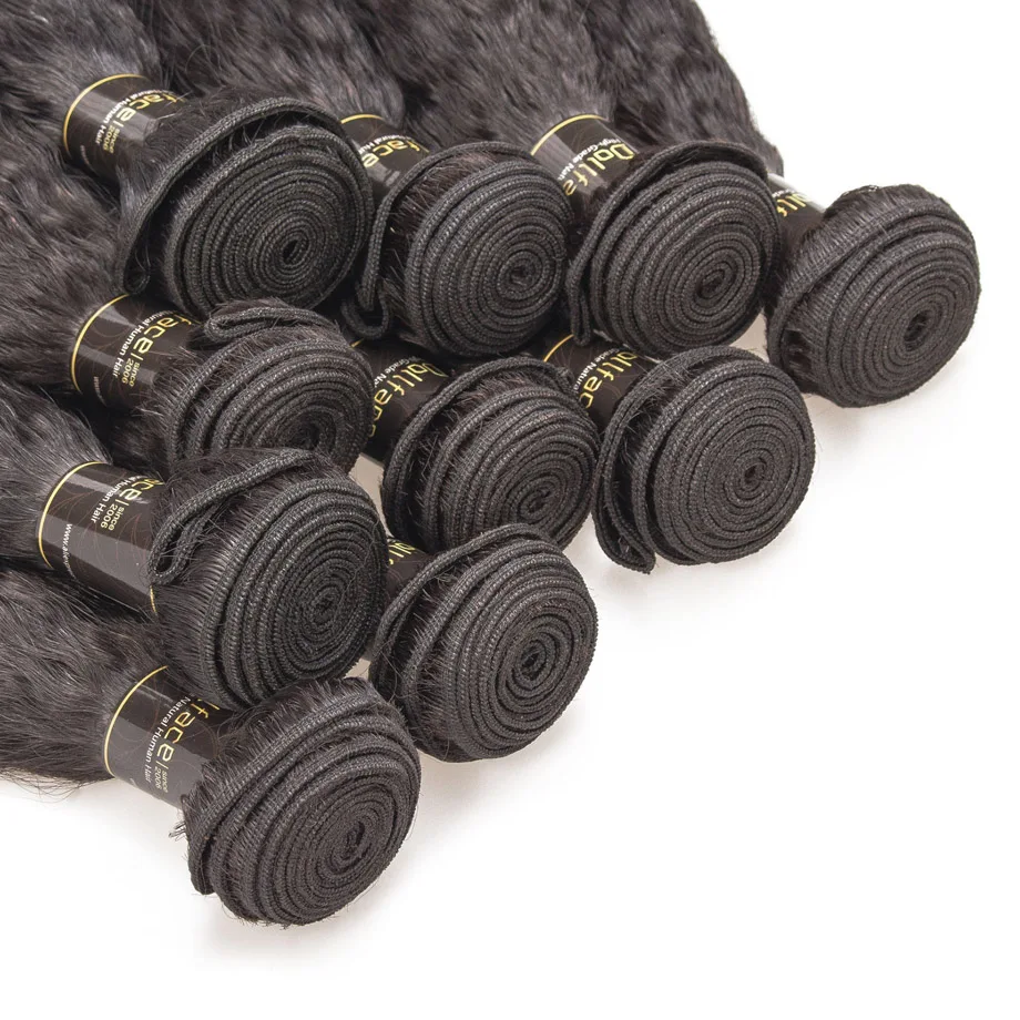 Dollface 10Pcs Human Hair Bundles Brazilian Hair Weave Bundles Kinky Straight Remy Hair Extension Free Shipping Dollface 10Pcs Human Hair Bundles Brazilian Hair Weave Bundles Kinky Straight Remy Hair Extension Free Shipping