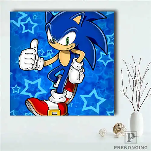 Us 2 54 51 Off Custom Sonic The Hedgehog 1 Poster Printing Posters Cloth Fabric Wall Art For Living Room Decor 19 01 12 13 56 In Painting