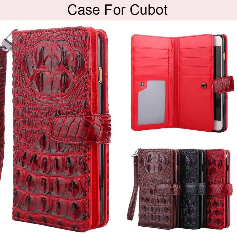 

K'try Alligator Crocodile Leather Phone Case For X18 Cubot Note S Plus Rainbow2 H3 J3 Pro Nova Power R9 R11 Hafury Mix P20 X19