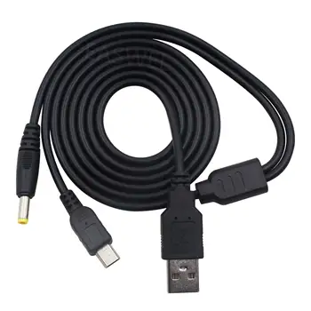 

50pcs 2n1 PC USB Charger Charging Data Transfer Cable Cord for Sony PSP 2000 3000 BB
