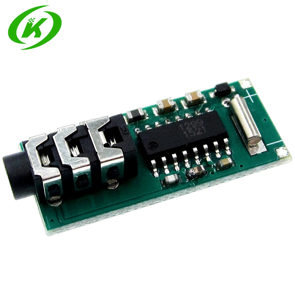 

1.8V-3.6V MCU digital frequency stabilization Stereo FM radio receiver module