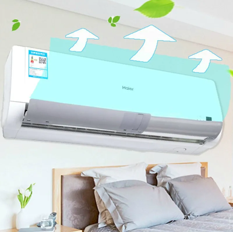 

Air conditioning wind deflector telescopic clip type moon anti-direct blow air baffle S-X-1170A