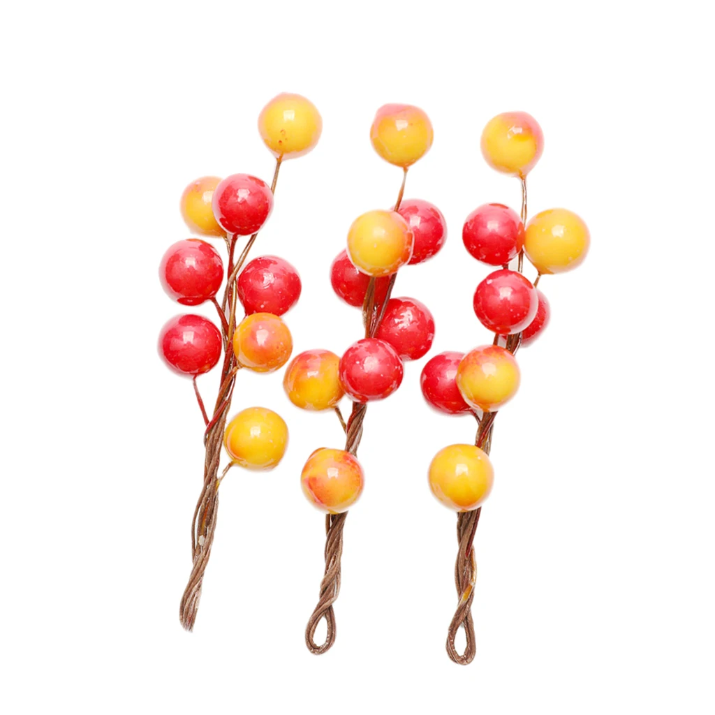 3pcs Fashion Berry Holly Hairpins Bridal Bridesmaid Hair Sticks Wedding Party Hair Decorations Photo Prop