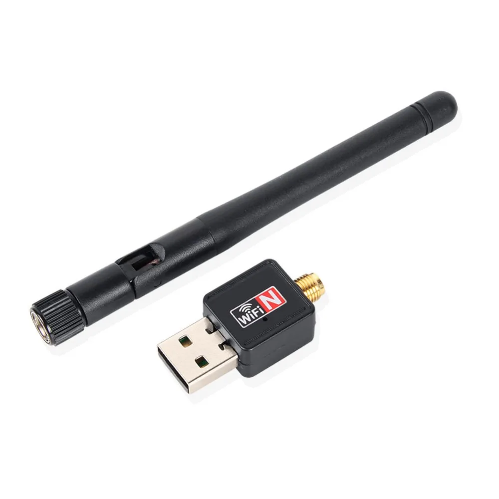 Мини WiFi адаптер 300 Мбит/с 2dBi Антенна ПК ноутбук USB Wi Fi приемник 802.11b/n/g с высоким