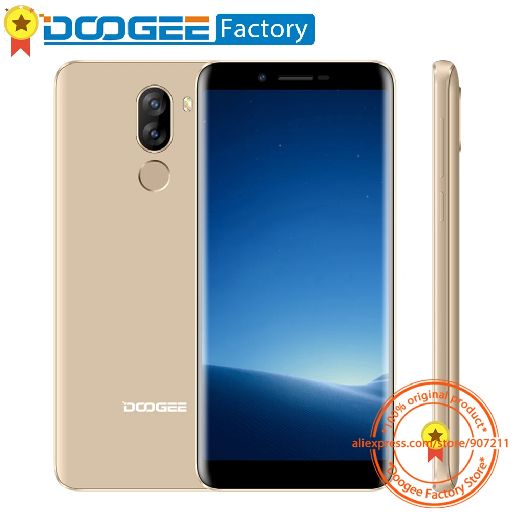 DOOGEE X60L 3300 мА/ч 4G LTE 5 дюймов 18: 9HD Экран смартфон 13 + 8 Мп камера 2 ГБ 16 мобильный